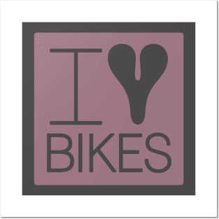 I Love Bikes Posters and Art